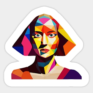 Abstract woman portrait Sticker